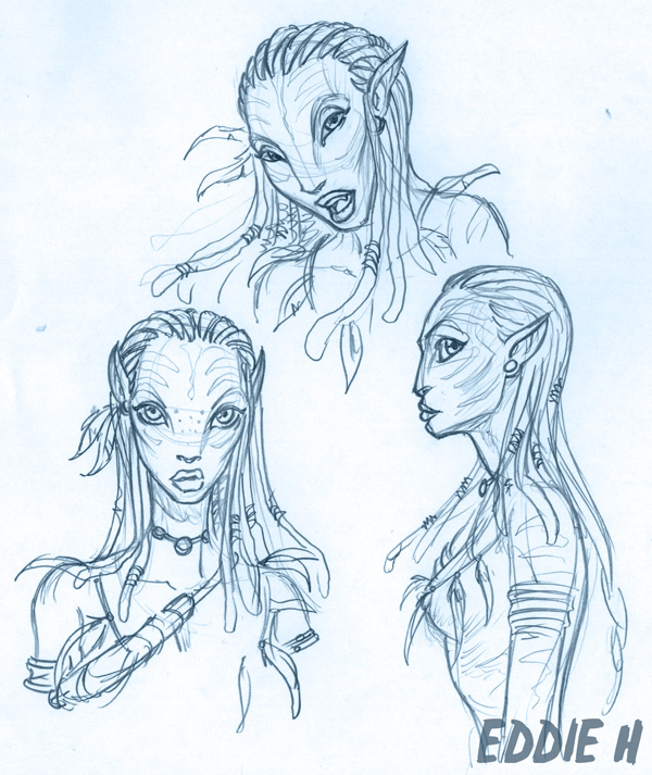 Neytiri sketches