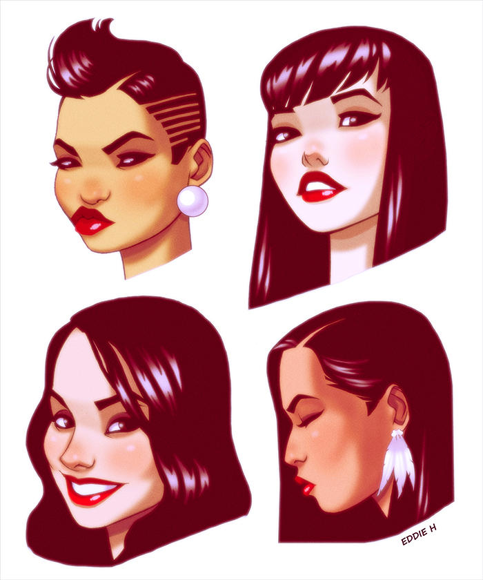 Deviantart Model Faces Faces by EddieHolly on DeviantArt