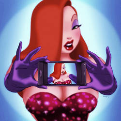 Jessica Rabbit Selfie