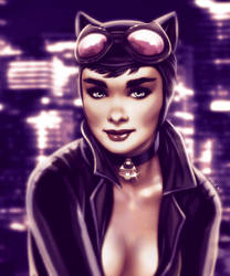 Catwoman Portrait by EddieHolly