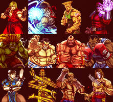 Street Fighter 2 Line up