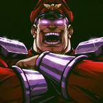 M Bison laughs at you by EddieHolly