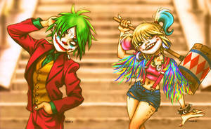 2d and Noodle as Joker and Harley