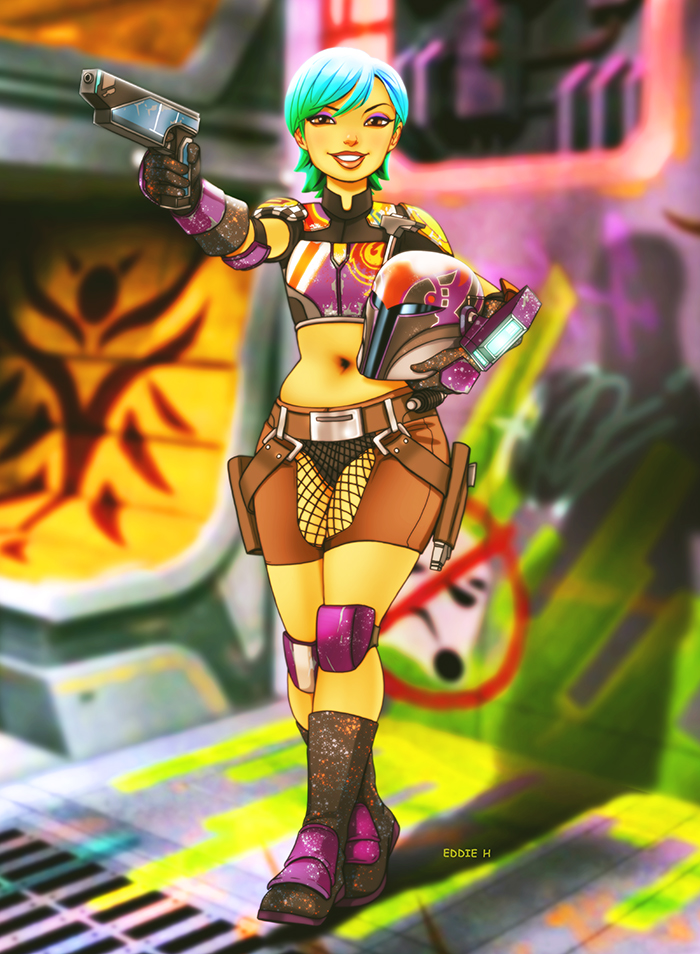 photo Fan Art Cute Fan Art Sabine Wren sabine wren by eddieholly on deviantart
