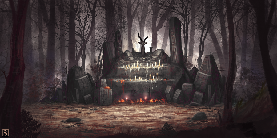 Shrine of Tamol - Environment Piece by SimonValev Shrine of Tamol - Environment Piece by SimonValev