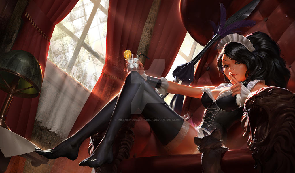 French Maid Nidalee By Mischeviouslittleelf On Deviantart French Maid Nidalee By Mischeviouslittleelf On Deviantart