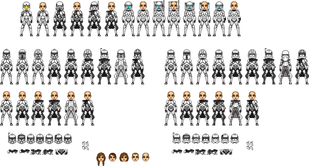 Deviantart Female Template Female Clone Trooper Templates by Legodecalsmaker961 on DeviantArt