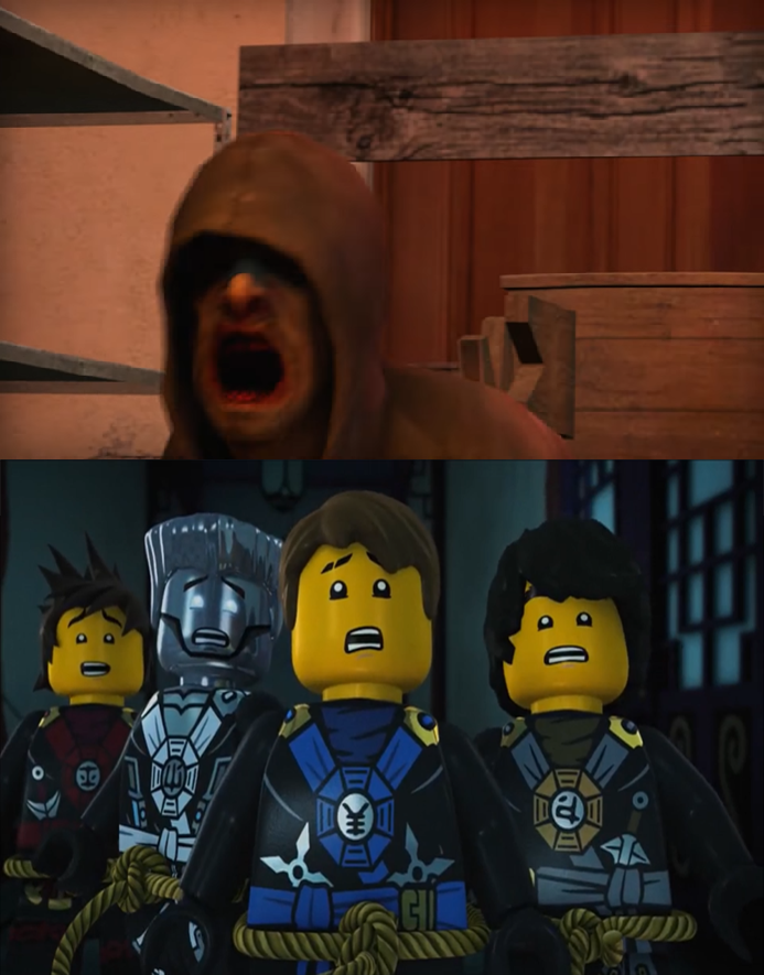 Scared Ninja Ninjago Ninjas Scared Of The Hunter by Legodecalsmaker961 on DeviantArt