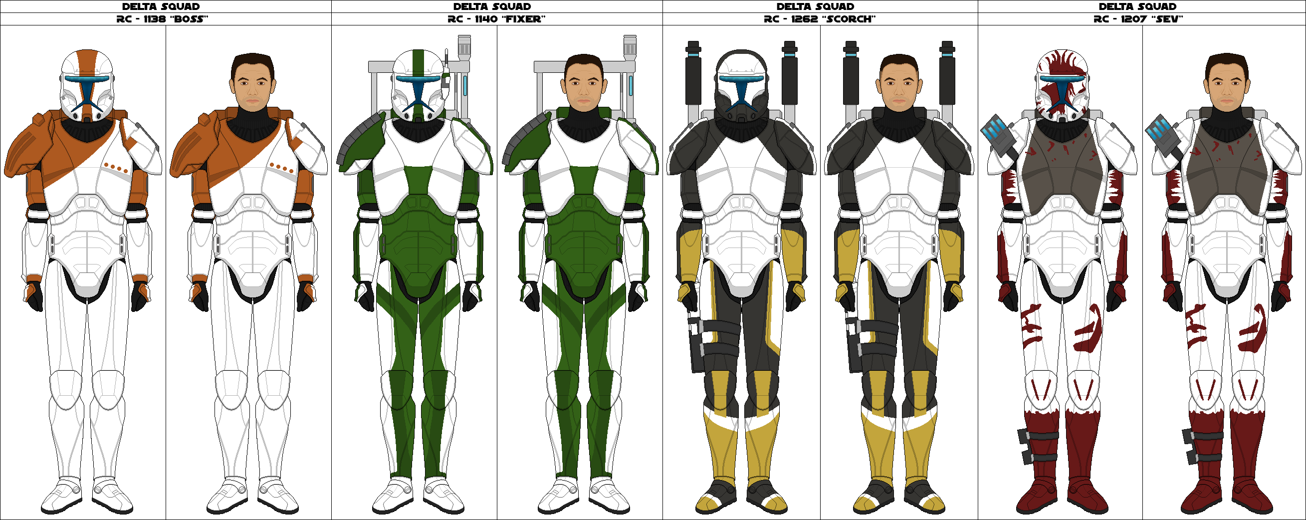 Csf Commandos Deviantart Clone Commando Delta Squad by Legodecalsmaker961 on DeviantArt