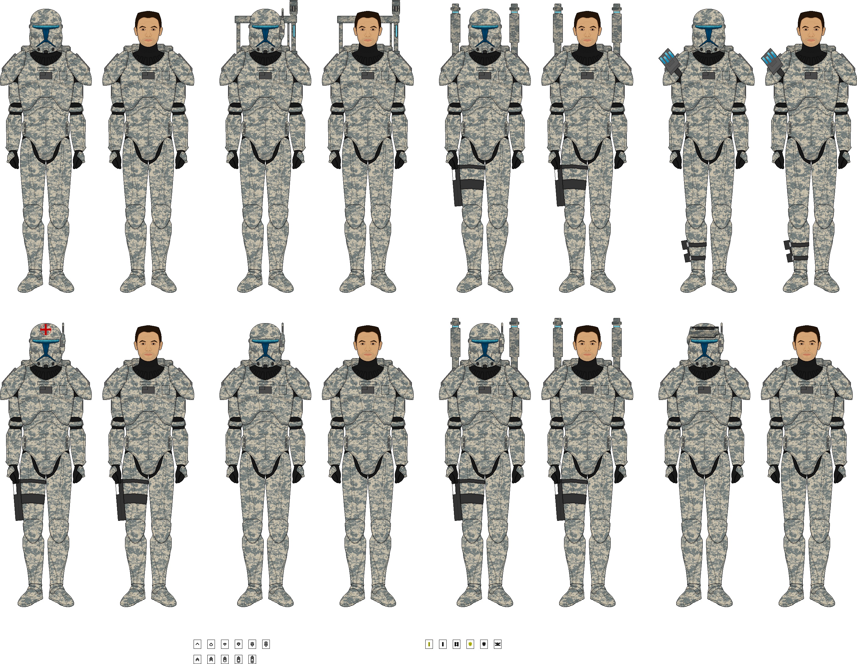 United States Army Clone Commandos Template by Legodecalsmaker961 on ...