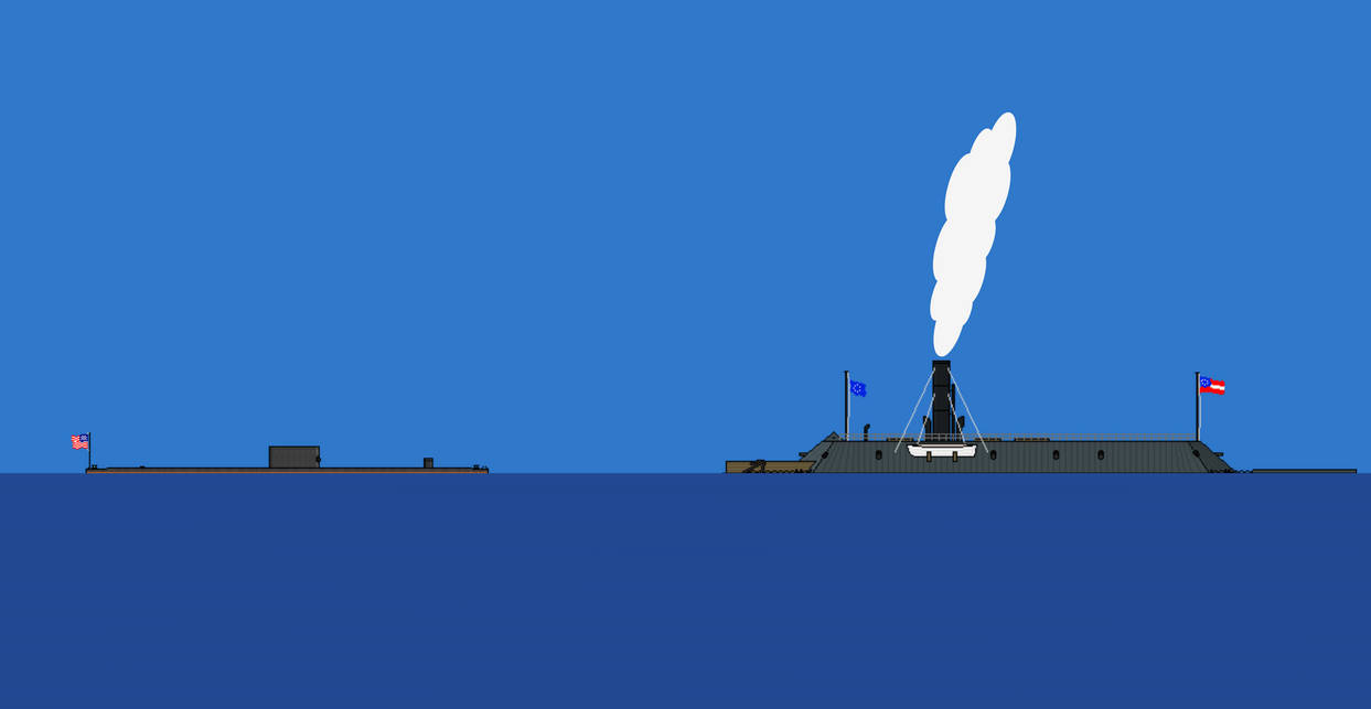USS Monitor VS. CSS Virginia by Legodecalsmaker961 on DeviantArt