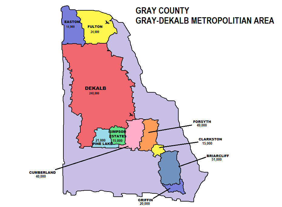 Gray Count Gray County Cities + Towns Map by firefighter171981 on DeviantArt