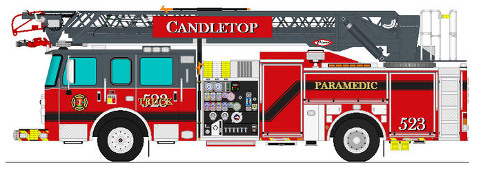 Candletop Fire EMS Truck 523