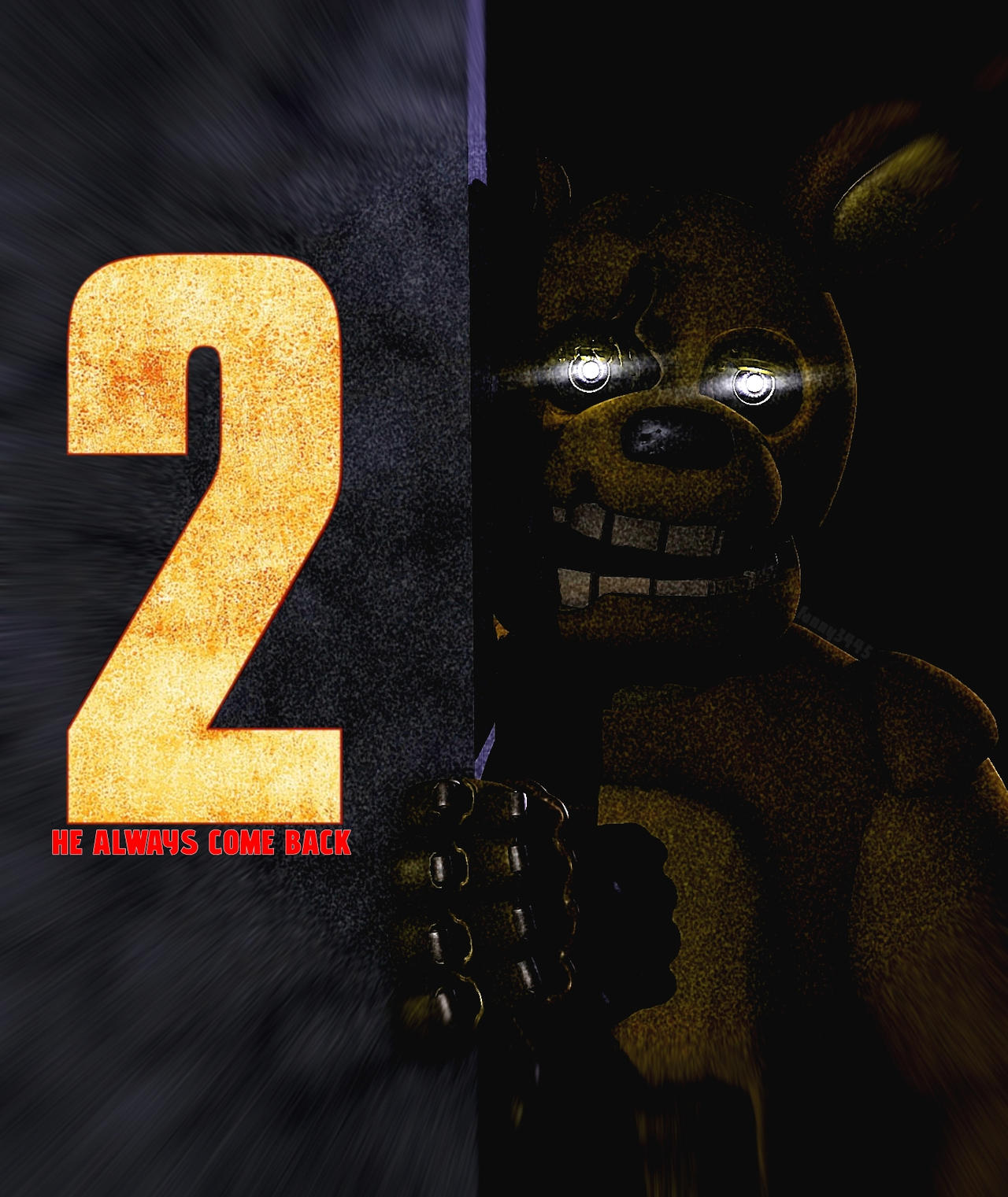Spring Trap Title Movie springtrap concept poster by fany3445 on DeviantArt