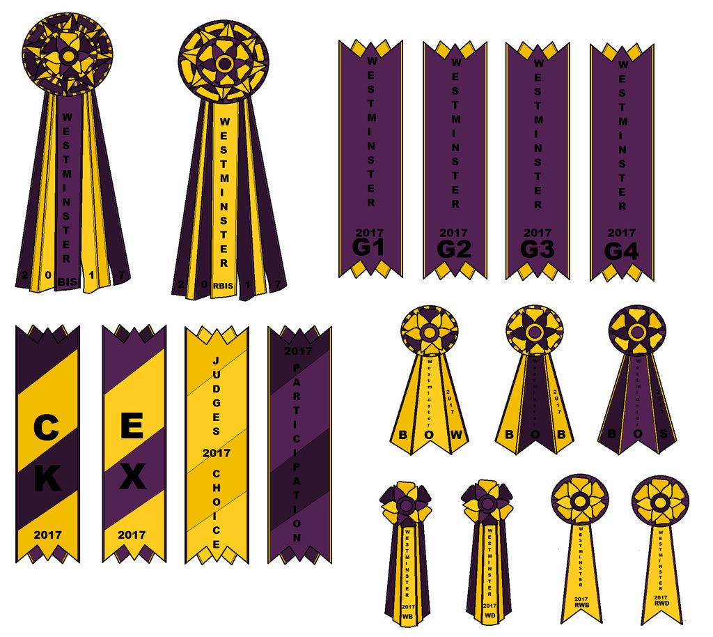Westminster Show Ribbon Showcase by Squirrels-Starling on DeviantArt