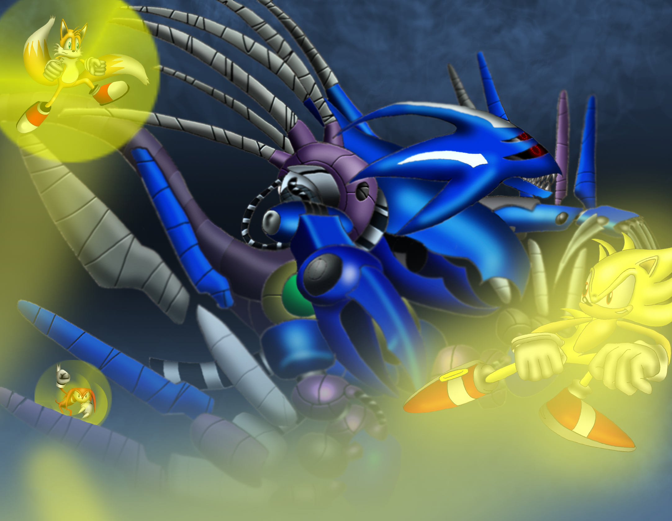 Neo Metal Sonic, I believe  Sonic heroes, Sonic, Sonic fan art