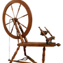antique spinning wheel PNG
