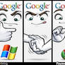 microsoft+google-google chrome