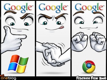 microsoft+google-google chrome