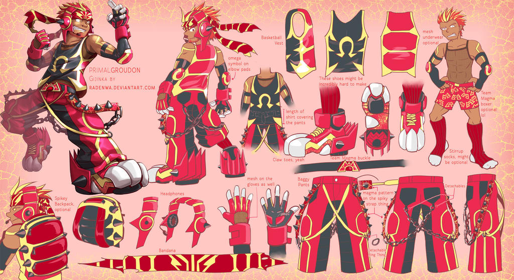 Primal Groudon Reference by RadenWA