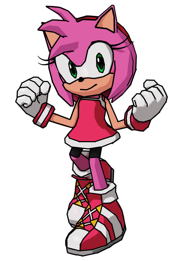 Olympic Amy Rose Cel Shaded by SpongicX on DeviantArt.