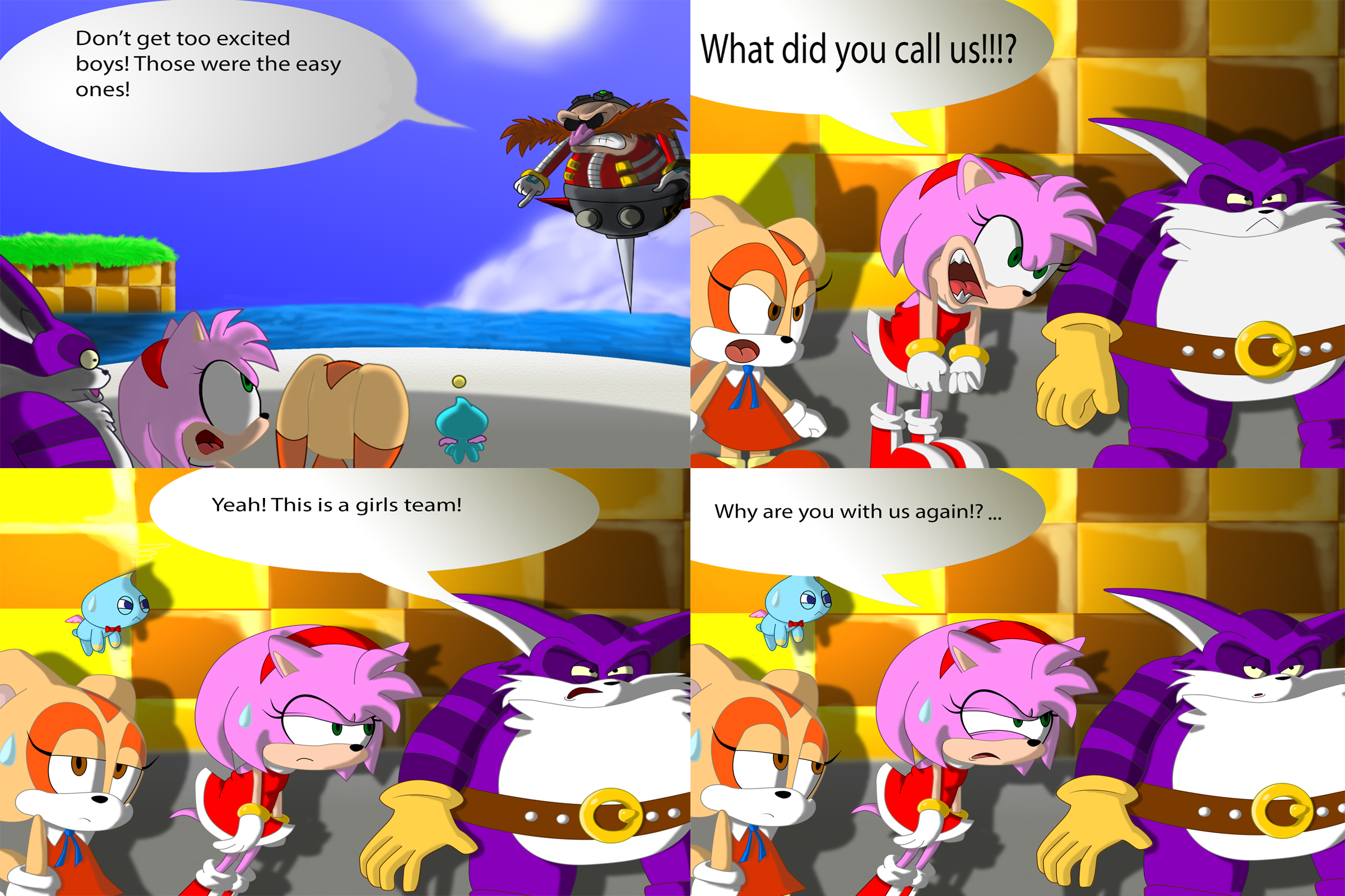 Eggman's Big Team Rose Messup in Color