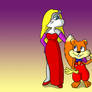 Conker and Berri as Roger and Jessica Rabbit