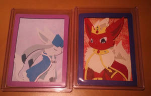 king flareon and queen glaceon