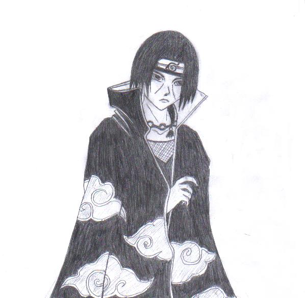 Drawing Itachi Uchiha by MitskuniHatake6425