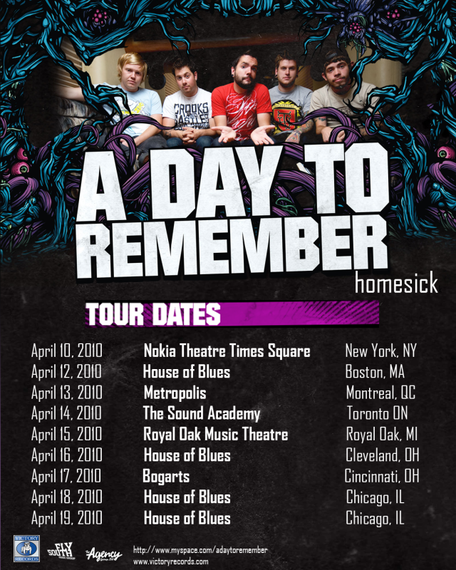 A Day to Remember Tour Poster by Meriaun on DeviantArt