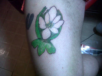 Bloodroot Flower Tattoo Start