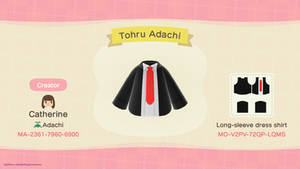 ACNH pattern: Tohru Adachi