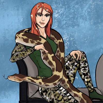 Kaa and Princess Python by sneakyramen on DeviantArt