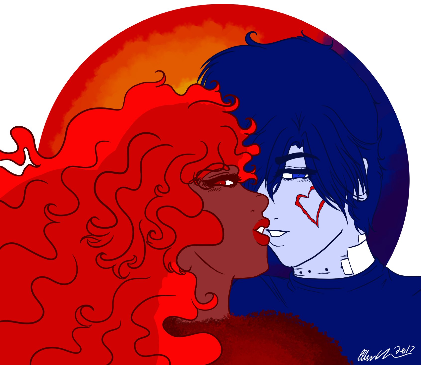 Wrath And Lust - OTP Day 5 : (Almost) Kiss