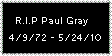 R.I.P Paul Gray Stamp