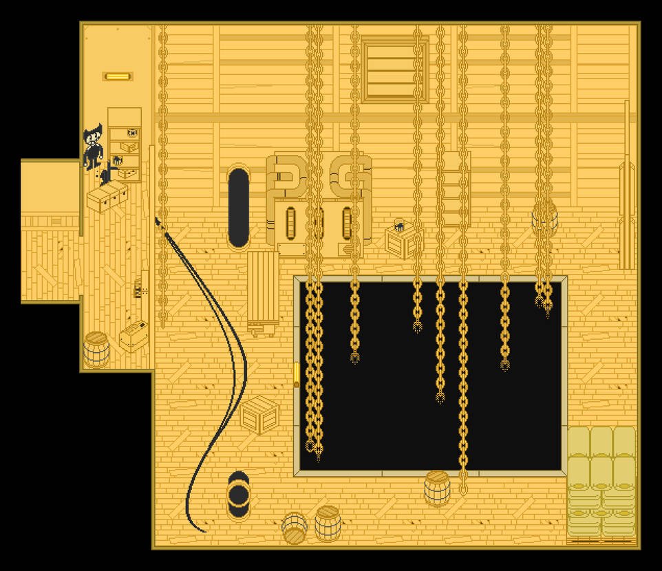 Loading Bay Ink Bendy and the Ink Machine 8bit Map: Loading Bay by xRaytheRedx on ...