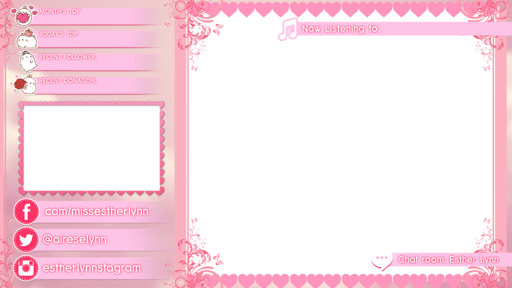 White text with Pink glow