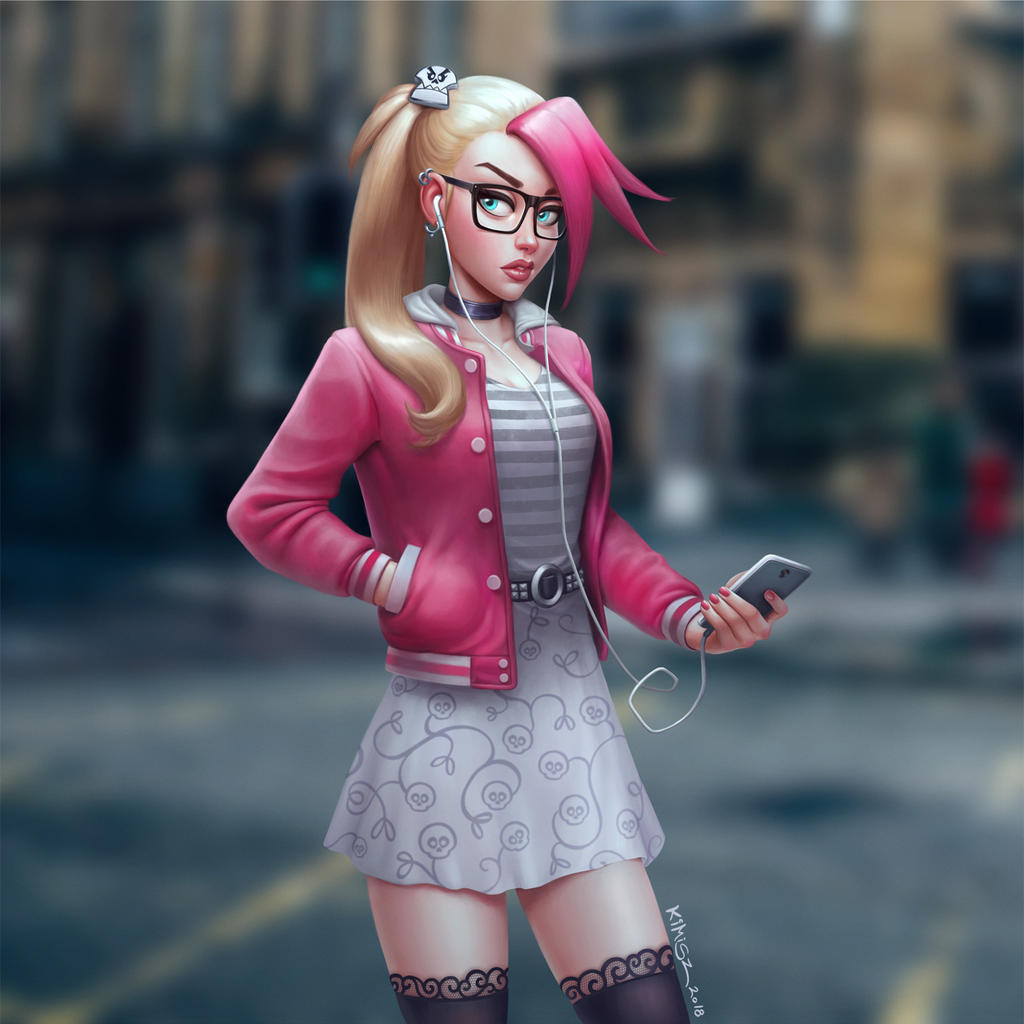 Street Punk Geek Girl by KimiSz on DeviantArt