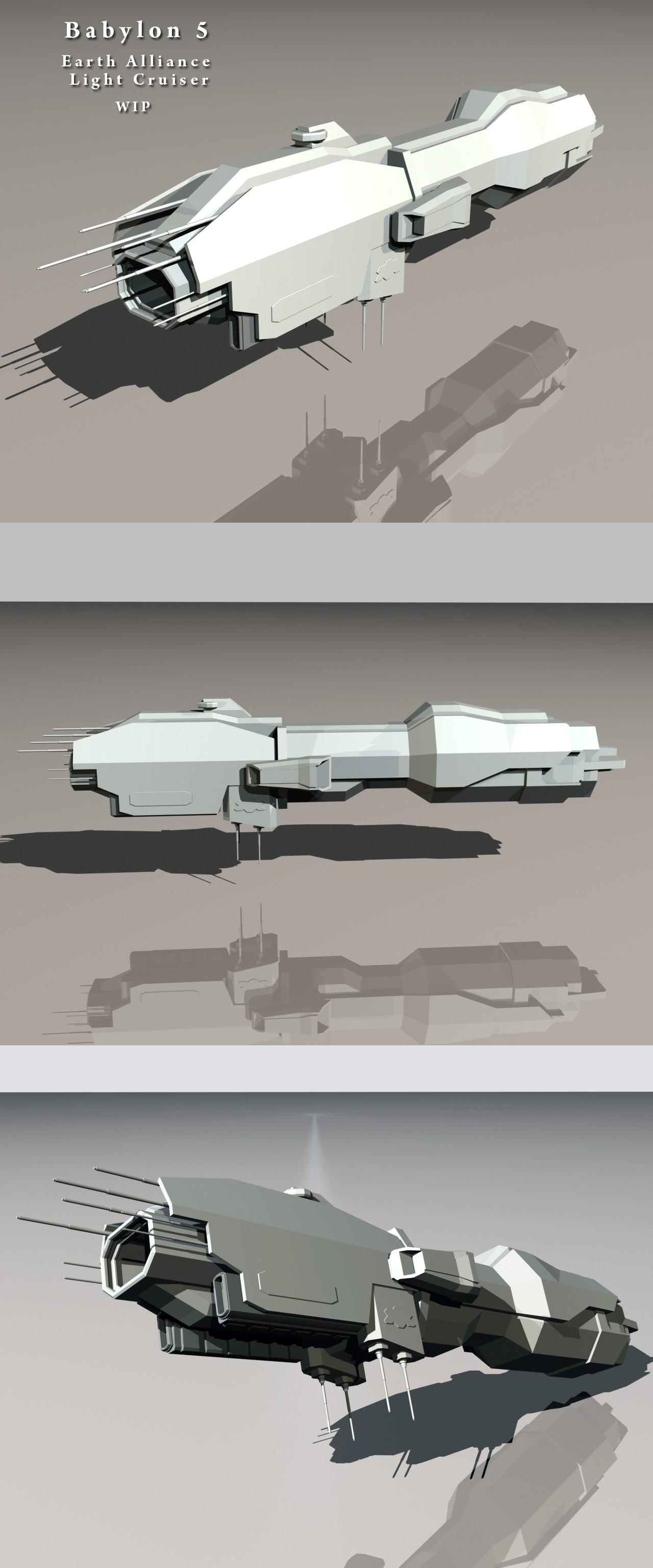 Babylon 5 EA Light Cruiser WIP