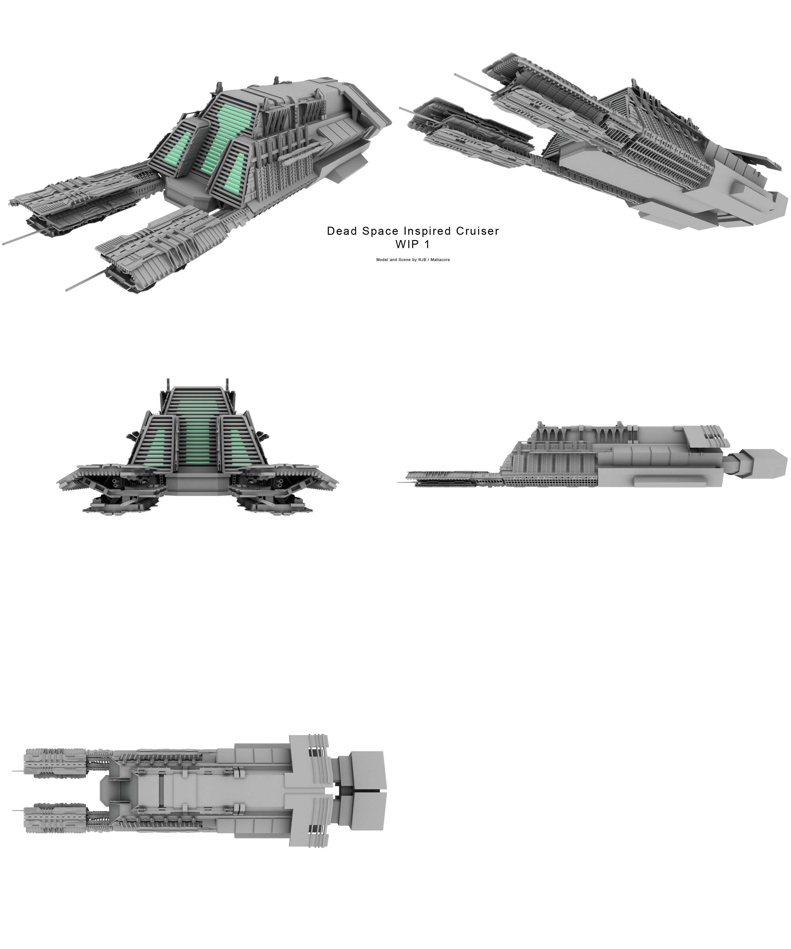Dead Space Cruiser wip 1 by Mallacore on DeviantArt
