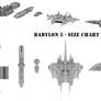 Babylon 5 - Size Chart