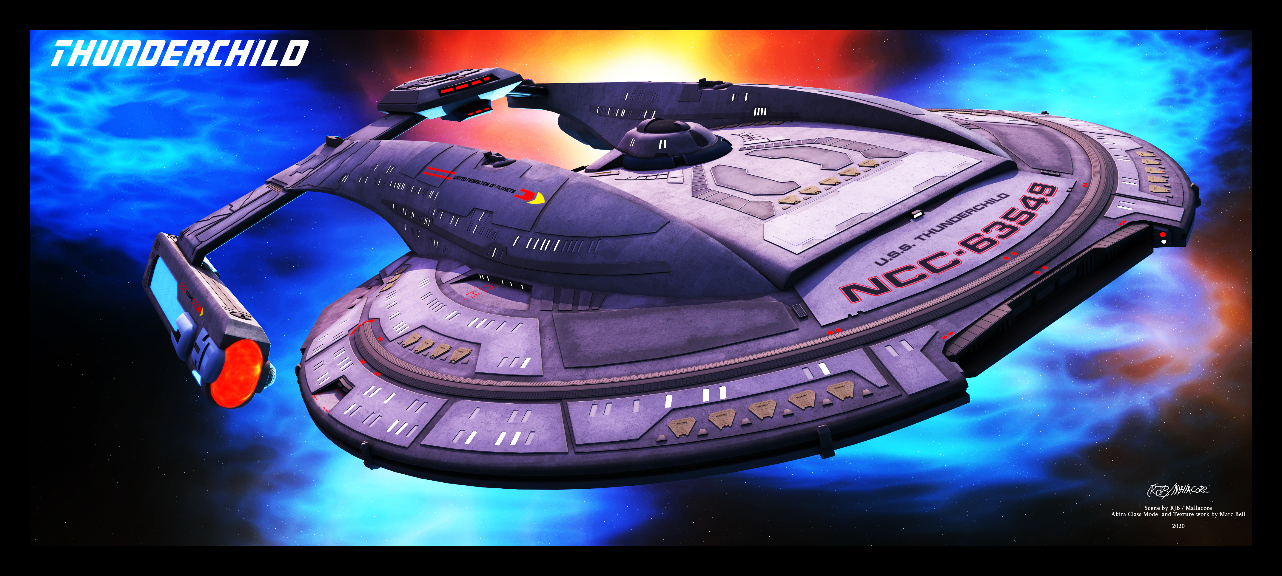 Star Trek - USS Thunderchild - Akira Class