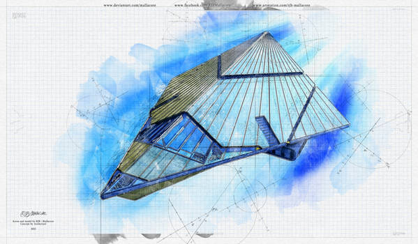 Photoshop Concept Sketch - Goa'uld Shuttle - 2021
