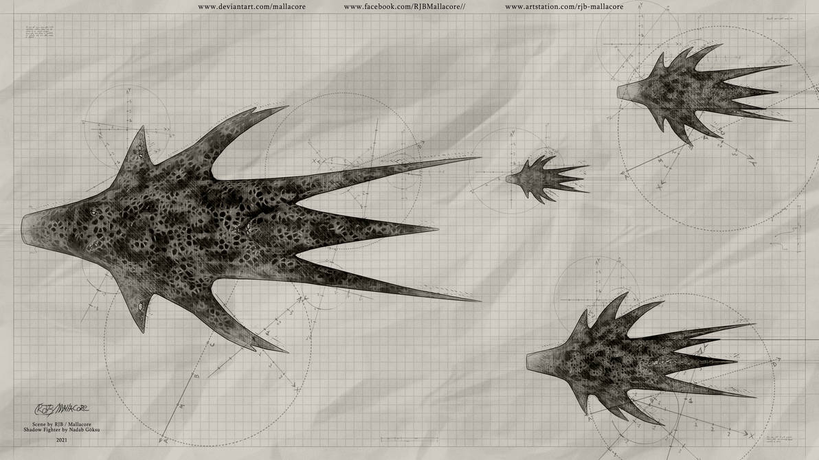 Babylon 5 -Shadow Fighter - Sketch Style - 2021 by Mallacore on DeviantArt