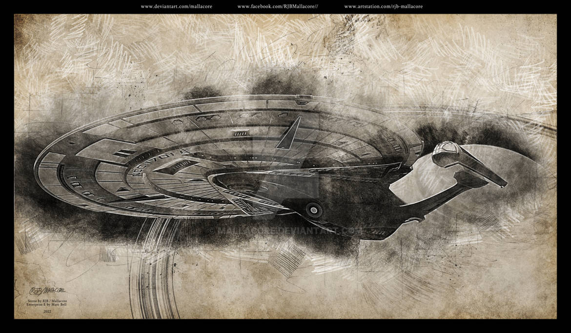 Star Trek Sovereign Drawing Style 2022 by Mallacore on DeviantArt
