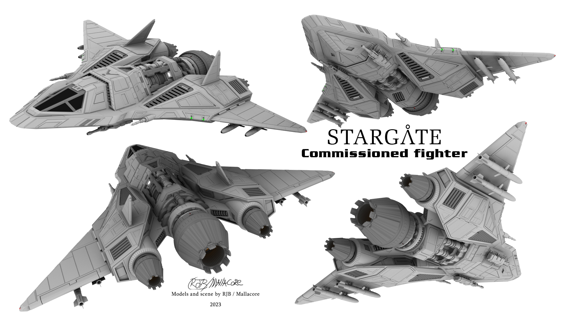 Stargate - Commissioned Fighter Design by Mallacore on DeviantArt