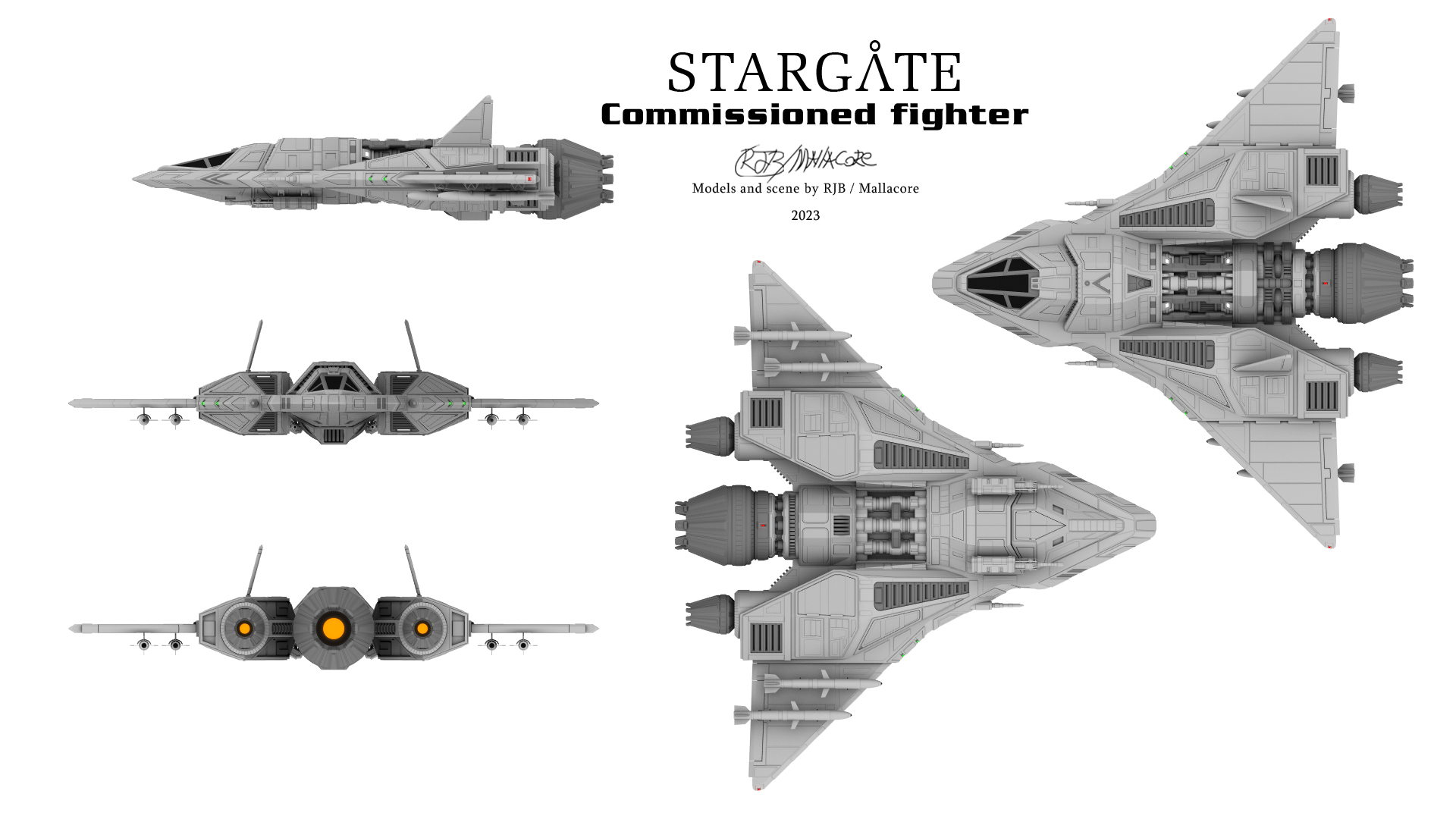 Stargate - Commissioned Fighter Design by Mallacore on DeviantArt