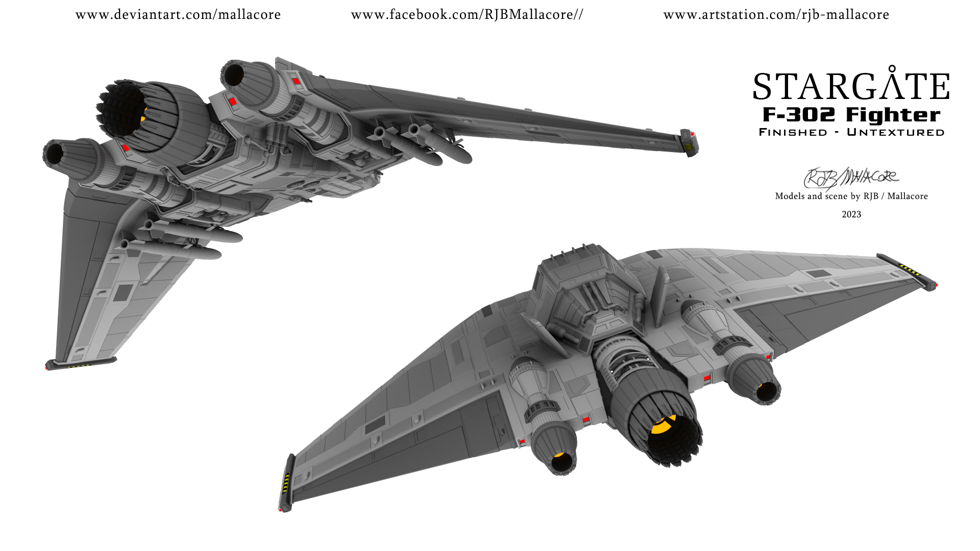 Stargate - F-302 Fighter by Mallacore on DeviantArt