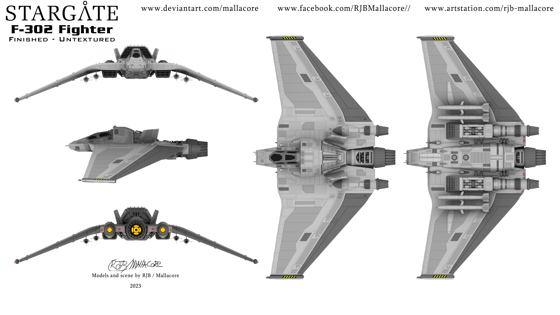 Stargate - F-302 Fighter by Mallacore on DeviantArt