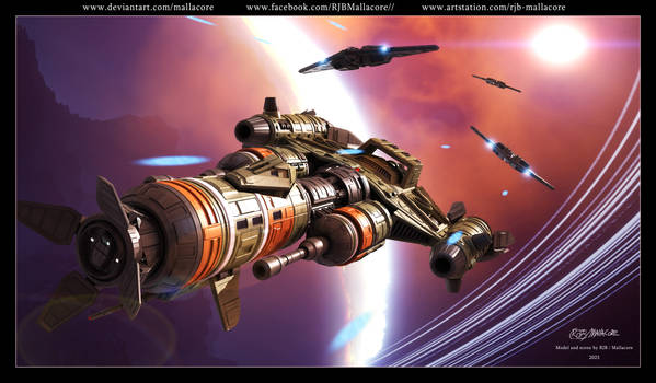 Babylon 5 - Skylark Transport Renders